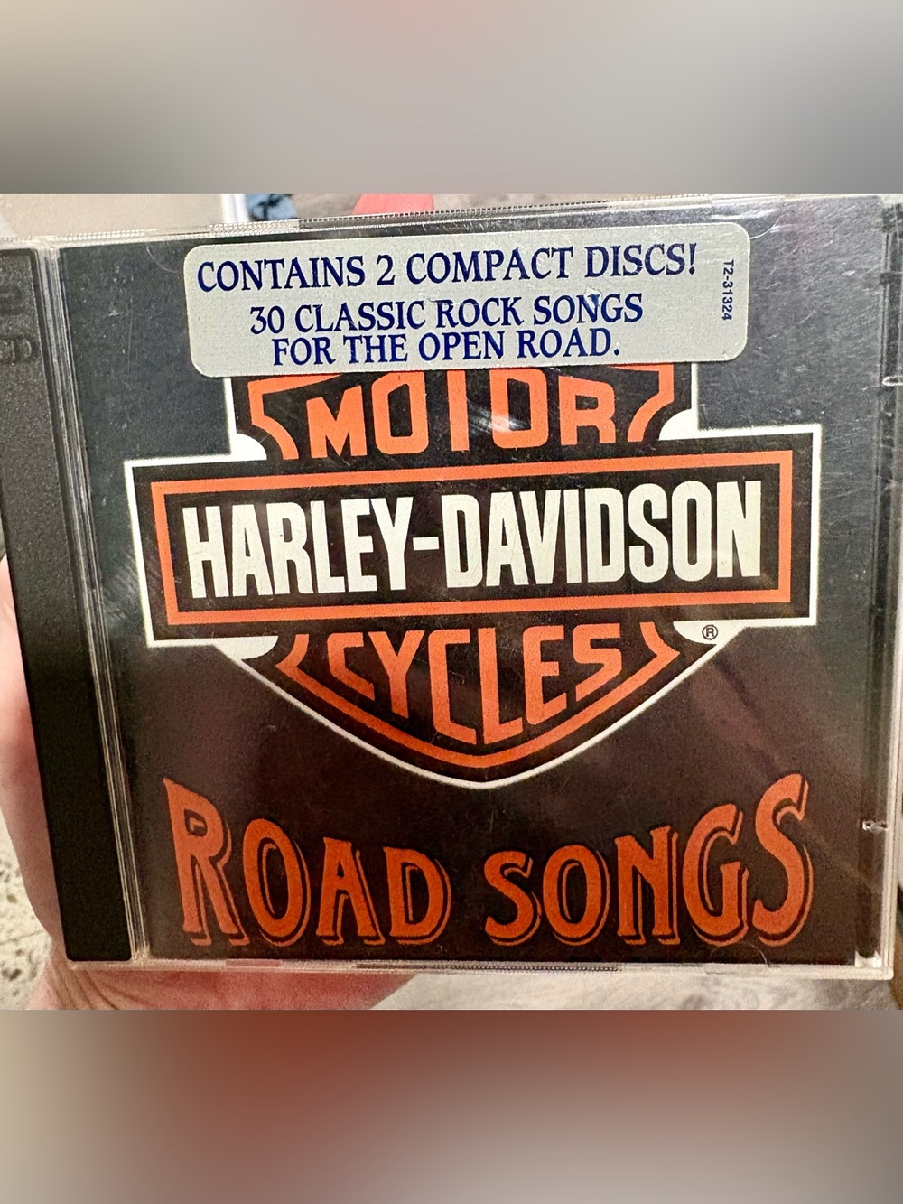 Harley-Davidson Black and Orange 'Road Songs' CD - Classic Rock Compilation